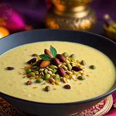 Luxurious Saffron Cardamom Kheer with Toasted Nuts